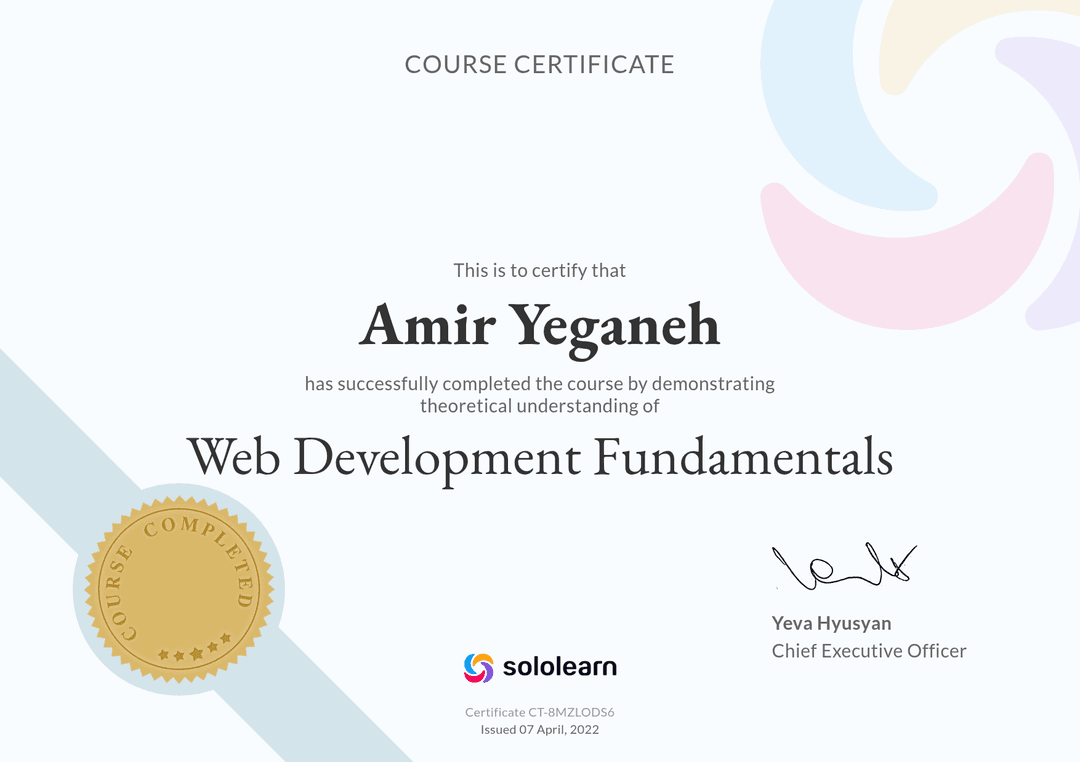 Web Developement Fundamentals